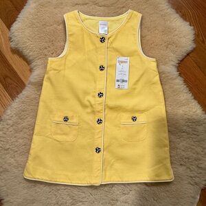 Gymboree yellow sleeveless mod shift dress